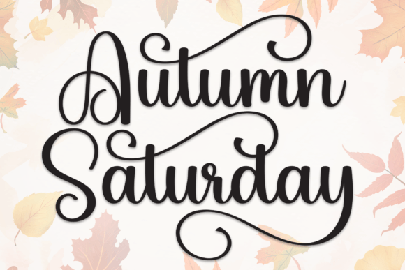 Autumn Saturday: A Handwritten Font with Editorial Warmth