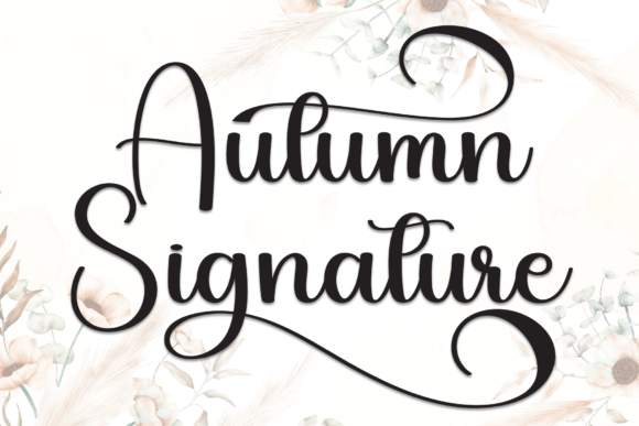 Autumn Signature: A Warm, Friendly Handwritten Font for Digital Brands