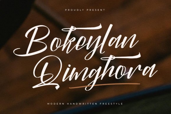 Bokeylan Qimghora: A Handwritten Script Font with Editorial Grace