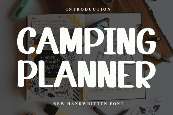 Camping Planner: A Handwritten Font That Makes Your Brand Feel Like Home