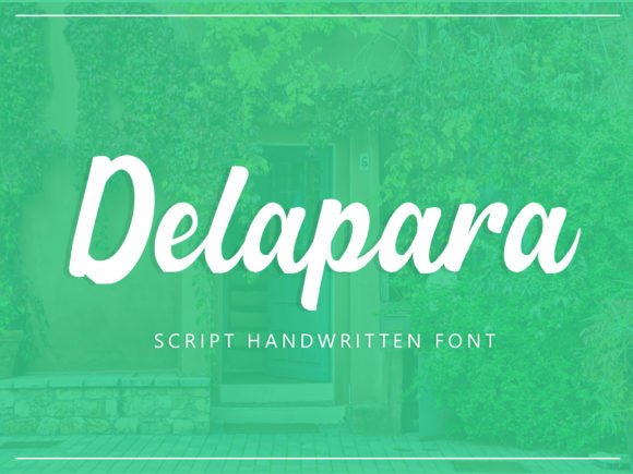 Delapara Script Font for Handmade Labels & Printables