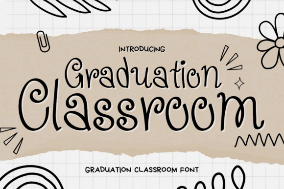 Graduation Classroom: A Handwritten Font That Speaks School Spirit