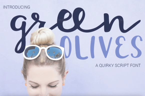 Green Olives: A Handwritten Font That Adds Personality to Web Design