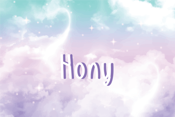 Hony: A Handwritten Font That Feels Like a Warm Hello