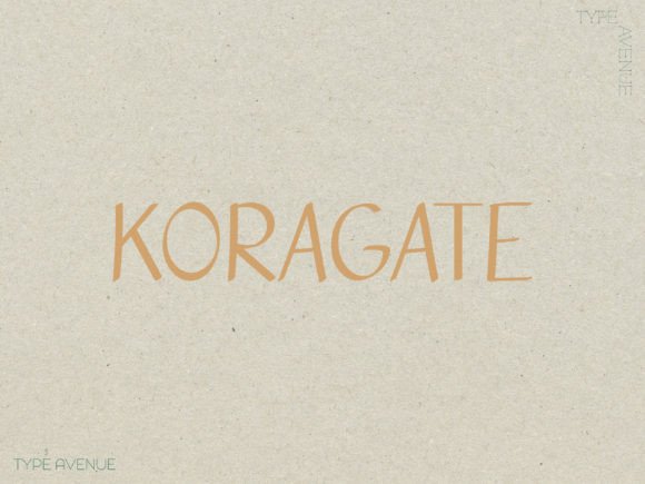 Koragate: A Handwritten Script Font for Authentic Brand Voice