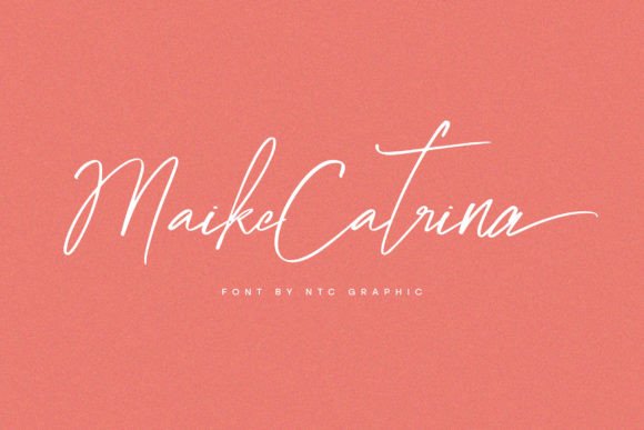 Maike Catrina: A Joyful Handwritten Script Font for Digital Design