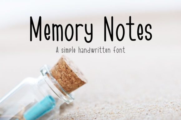 Memoyr Notes Font: A Handwritten Typeface for Real Business Branding