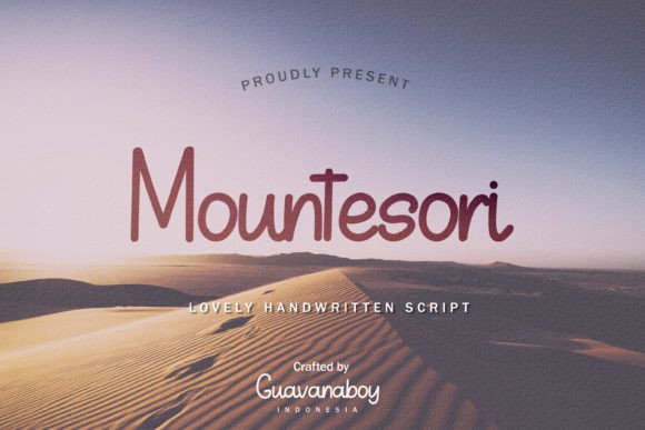 Mountesori: A Handwritten Font That Earns Its Place in Real Campaigns