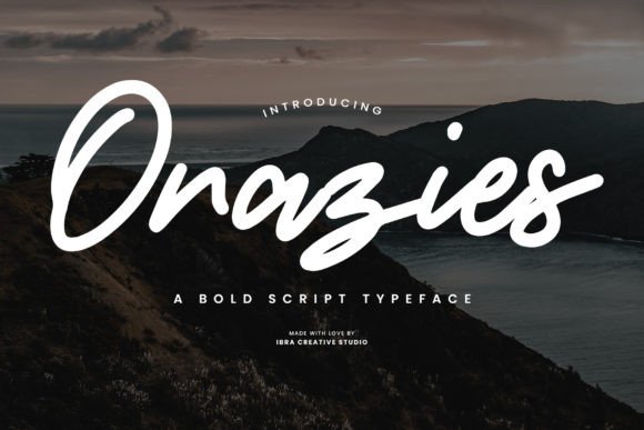 Orazies: A Bold Script Typeface for Editorial Impact