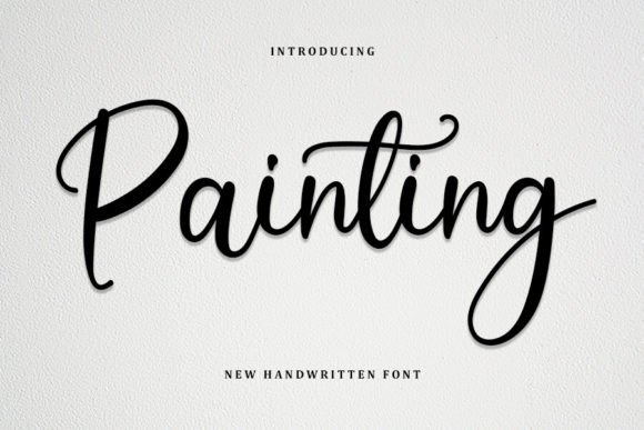 Painting Font: Elegant Script for Campaign Headlines That Stick