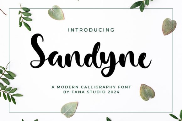 Sandyne: A Script Font That Carries Quiet Confidence