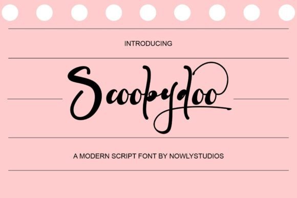 Scoobydoo: A Script Font That Whispers Elegance