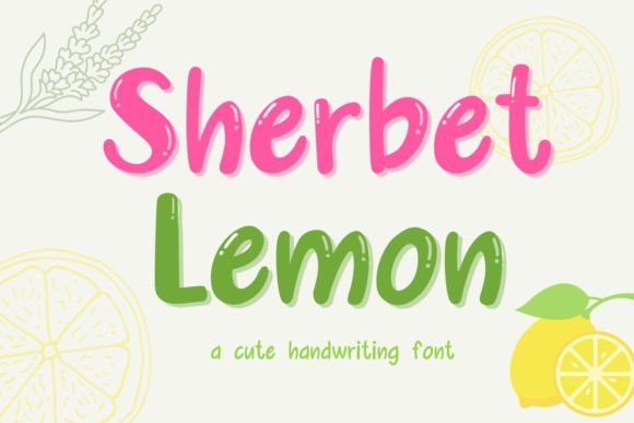 Sherbet Lemon: A Playful Handwritten Font for Digital Branding