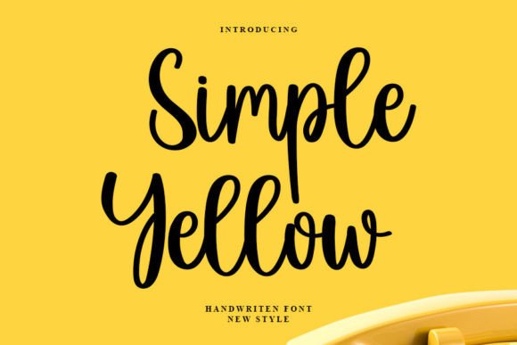 Simple Yellow: A Premium Script Font for Scroll-Stopping Marketing