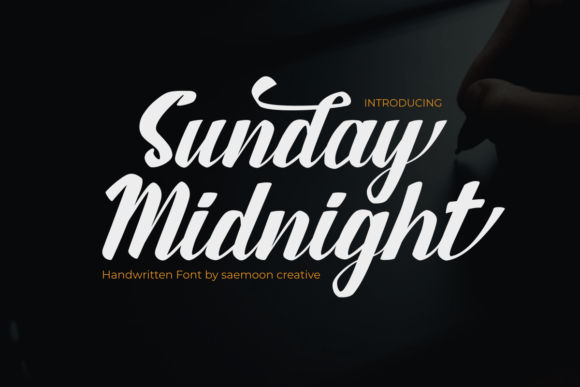 Sunday Midnight Script Font for Handmade Creators