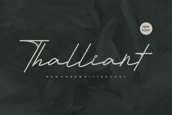 Thalliant: A Romantic Handwritten Font for Small Business Branding