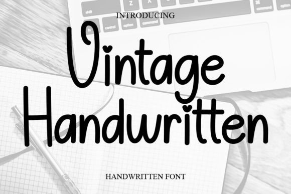 Vintage Handwritten Font for Small Business Branding