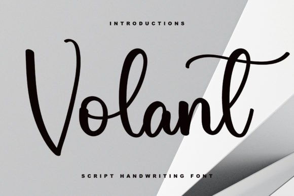 Volant: A Handwritten Typeface That Feels Like a First Sketch
